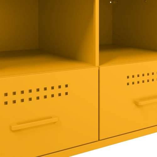 TV ormarići 2 kom boja senfa 68 x 39 x 50,5 cm čelični - Žuta 2 Cijena