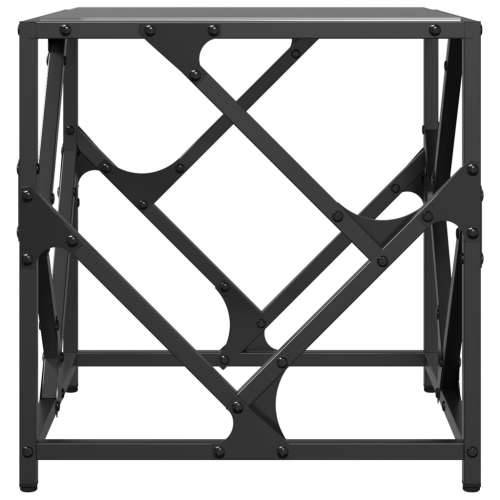 Stolić za kavu s crnom staklenom površinom 40x40x41 cm čelik - crno staklo 40 x 40 x 41 cm 1 Cijena