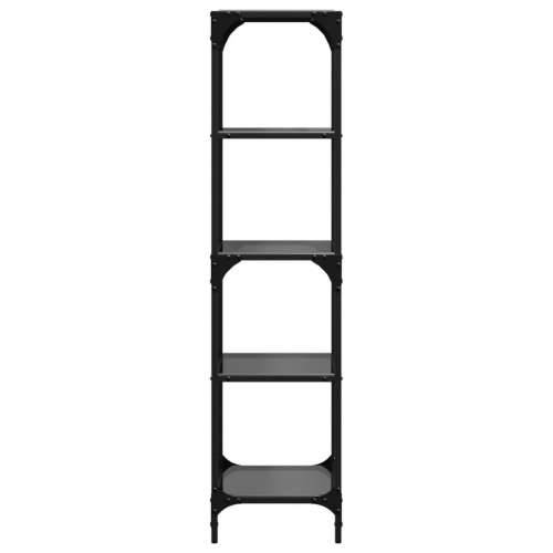 Stalak za pohranu sa staklenim vrhom crni 40x30x123 cm čelični - Crna 40 x 30 x 123 cm 1 Cijena