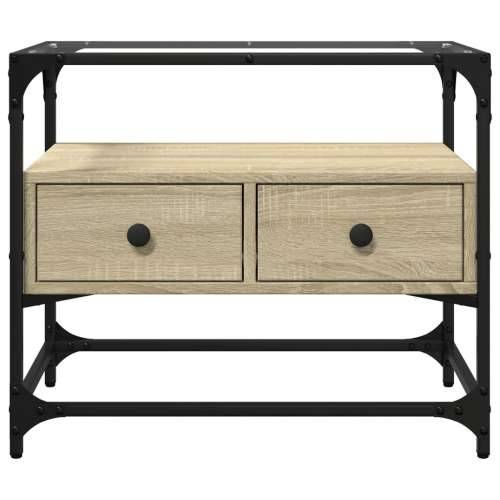 TV ormarić sa staklenom površinom boja hrasta 60x35x51 cm drvo - sonoma hrast 1 60 cm Cijena