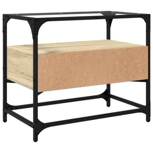 TV ormarić sa staklenom površinom boja hrasta 60x35x51 cm drvo - sonoma hrast 1 60 cm Cijena
