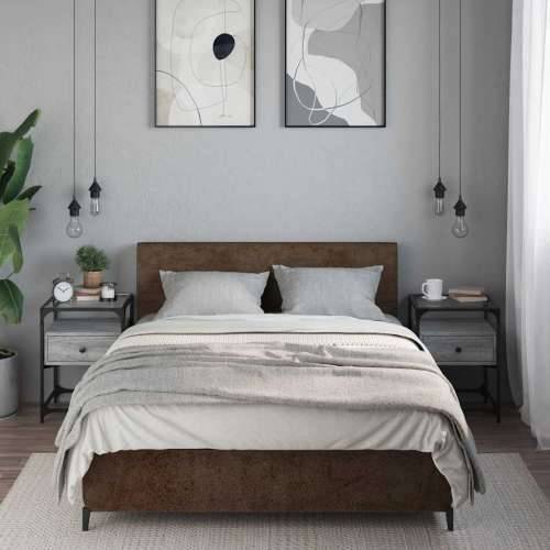 Noćni ormarići 2 kom boja hrasta 40x40x55 cm konstruirano drvo - Sivi hrast sonoma 2 Cijena
