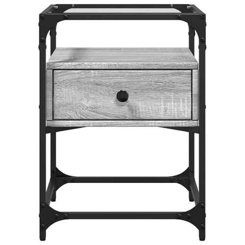 Noćni ormarići 2 kom boja hrasta 40x40x55 cm konstruirano drvo - Sivi hrast sonoma 2 Cijena