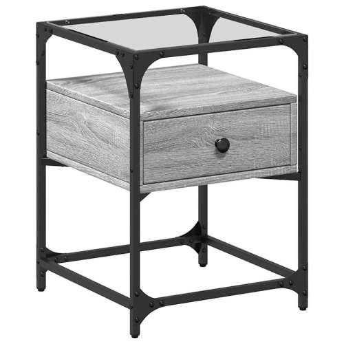 Noćni ormarići 2 kom boja hrasta 40x40x55 cm konstruirano drvo - Sivi hrast sonoma 2 Cijena