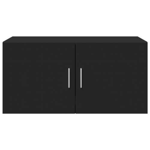 Zidni ormarić crni 80x42,5x40 cm od konstruiranog drva - Crna 1 Cijena