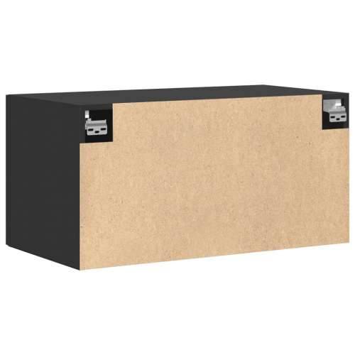 Zidni ormarić crni 80x42,5x40 cm od konstruiranog drva - Crna 1 Cijena