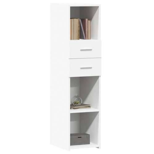 Visoka komoda bijela 30 x 42,5 x 124 cm od konstruiranog drva - Bijela 1 Cijena