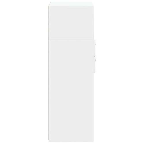 Visoka komoda bijela 30 x 42,5 x 124 cm od konstruiranog drva - Bijela 1 Cijena