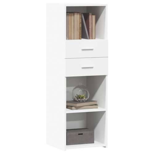Visoka komoda bijela 40 x 42,5 x 124 cm od konstruiranog drva - Bijela 1 Cijena