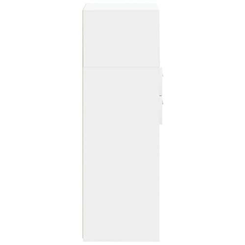 Visoka komoda bijela 40 x 42,5 x 124 cm od konstruiranog drva - Bijela 1 Cijena
