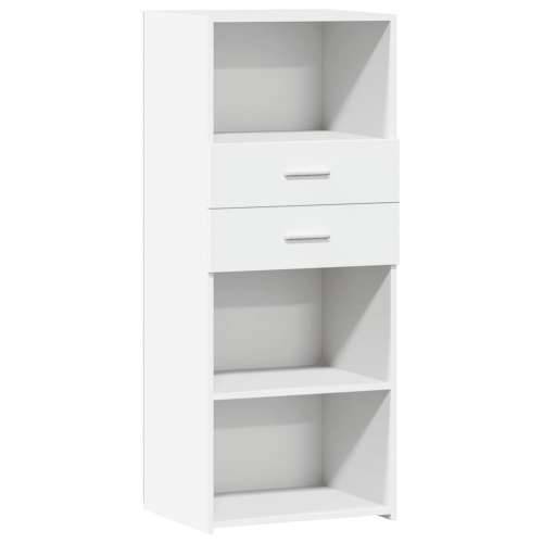Visoka komoda bijela 50 x 42,5 x 124 cm od konstruiranog drva - Bijela 1 Cijena