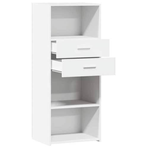 Visoka komoda bijela 50 x 42,5 x 124 cm od konstruiranog drva - Bijela 1 Cijena