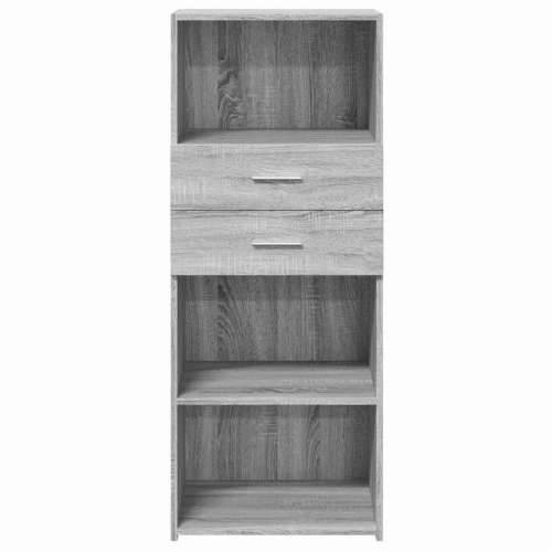 Visoka komoda siva boja hrasta 50x42,5x124 cm konstruirano drvo Sivi hrast sonoma 1 Cijena