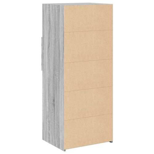 Visoka komoda siva boja hrasta 50x42,5x124 cm konstruirano drvo Sivi hrast sonoma 1 Cijena
