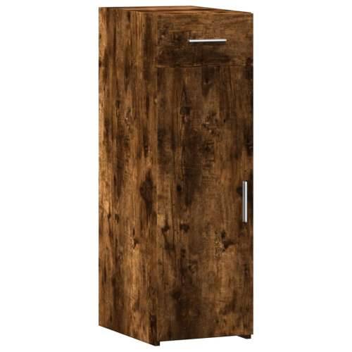 Komoda boja dimljenog hrasta 30x42,5x93 cm konstruirano drvo - Dimljeni hrast 1 Cijena