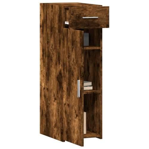 Komoda boja dimljenog hrasta 30x42,5x93 cm konstruirano drvo - Dimljeni hrast 1 Cijena