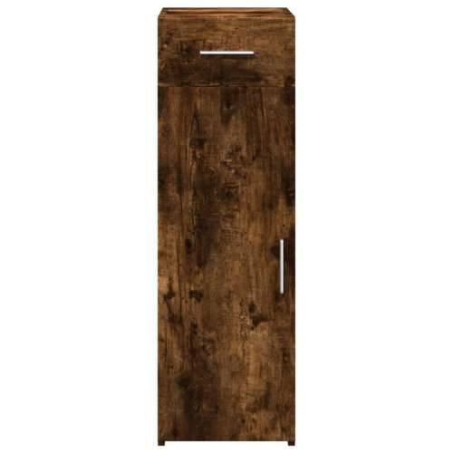 Komoda boja dimljenog hrasta 30x42,5x93 cm konstruirano drvo - Dimljeni hrast 1 Cijena