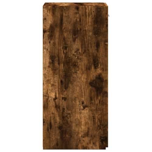 Komoda boja dimljenog hrasta 30x42,5x93 cm konstruirano drvo - Dimljeni hrast 1 Cijena