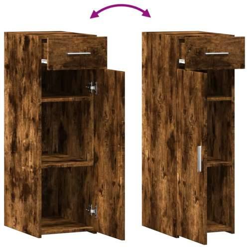 Komoda boja dimljenog hrasta 30x42,5x93 cm konstruirano drvo - Dimljeni hrast 1 Cijena