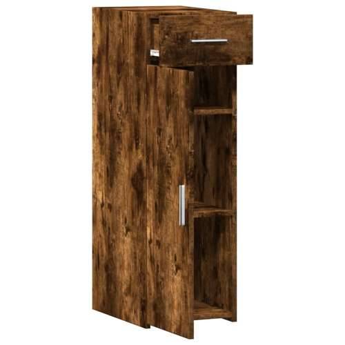 Komoda boja dimljenog hrasta 30x42,5x93 cm konstruirano drvo - Dimljeni hrast 1 Cijena
