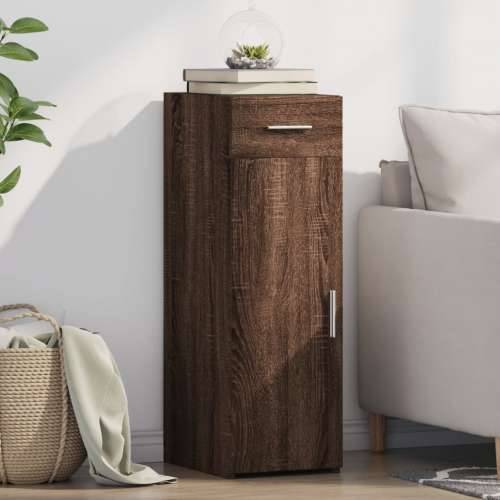 Komoda boja smeđeg hrasta 30x42,5x93 cm od konstruiranog drva - Smeđi hrast 1 Cijena