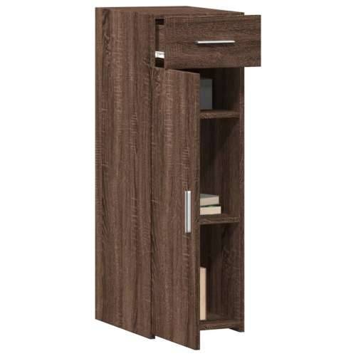 Komoda boja smeđeg hrasta 30x42,5x93 cm od konstruiranog drva - Smeđi hrast 1 Cijena