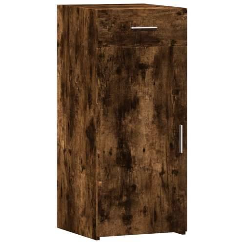 Komoda boja dimljenog hrasta 40x42,5x93 cm konstruirano drvo - Dimljeni hrast 1 Cijena