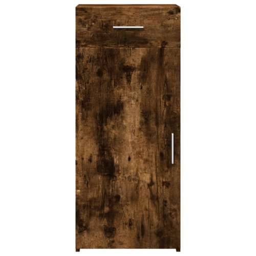 Komoda boja dimljenog hrasta 40x42,5x93 cm konstruirano drvo - Dimljeni hrast 1 Cijena