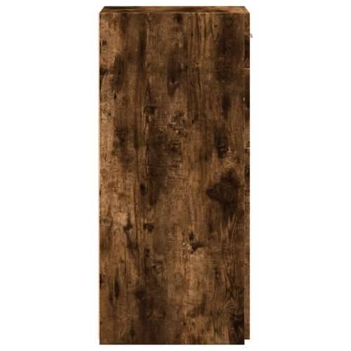 Komoda boja dimljenog hrasta 40x42,5x93 cm konstruirano drvo - Dimljeni hrast 1 Cijena