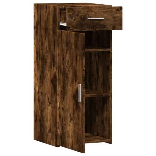 Komoda boja dimljenog hrasta 40x42,5x93 cm konstruirano drvo - Dimljeni hrast 1 Cijena