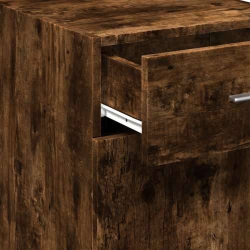 Komoda boja dimljenog hrasta 40x42,5x93 cm konstruirano drvo - Dimljeni hrast 1 Cijena