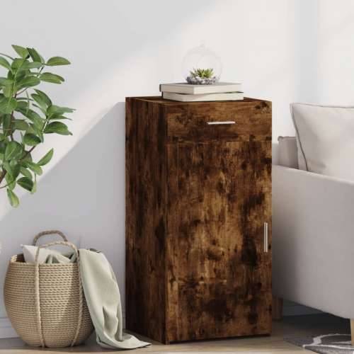 Komoda boja hrasta sonome 45 x 42,5 x 93 cm konstruirano drvo - Dimljeni hrast 1 Cijena