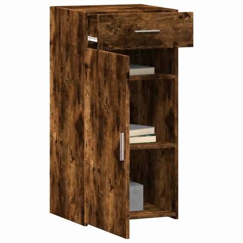 Komoda boja hrasta sonome 45 x 42,5 x 93 cm konstruirano drvo - Dimljeni hrast 1 Cijena