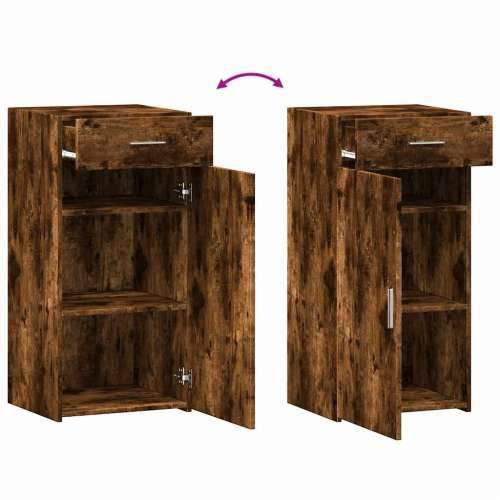 Komoda boja hrasta sonome 45 x 42,5 x 93 cm konstruirano drvo - Dimljeni hrast 1 Cijena