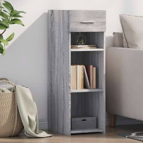 Komoda boja sivog hrasta sonome 30x42,5x93 cm konstruirano drvo - Sivi hrast sonoma 1 Cijena