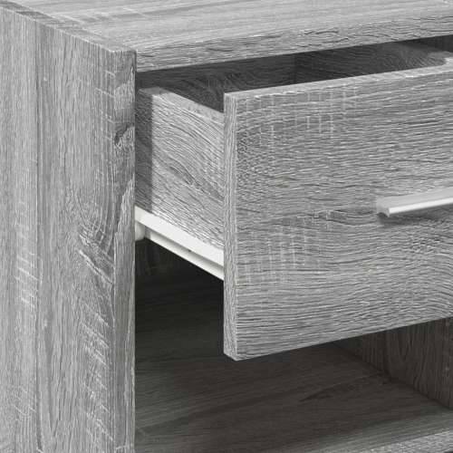 Komoda boja sivog hrasta sonome 30x42,5x93 cm konstruirano drvo - Sivi hrast sonoma 1 Cijena