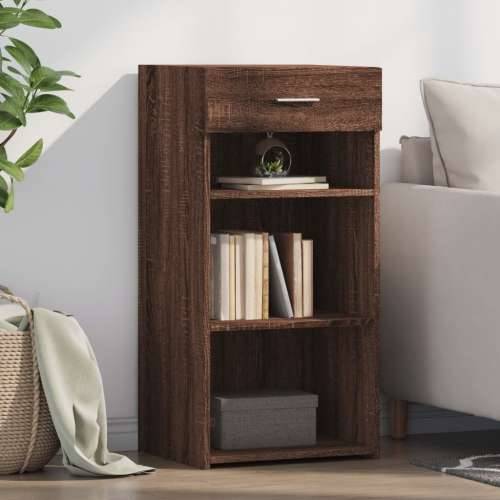 Komoda smeđa boja hrasta 45 x 42,5 x 93 cm konstruirano drvo - Smeđi hrast 1 Cijena