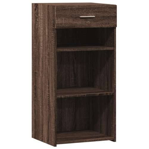 Komoda smeđa boja hrasta 45 x 42,5 x 93 cm konstruirano drvo - Smeđi hrast 1 Cijena