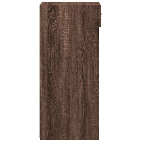 Komoda smeđa boja hrasta 45 x 42,5 x 93 cm konstruirano drvo - Smeđi hrast 1 Cijena