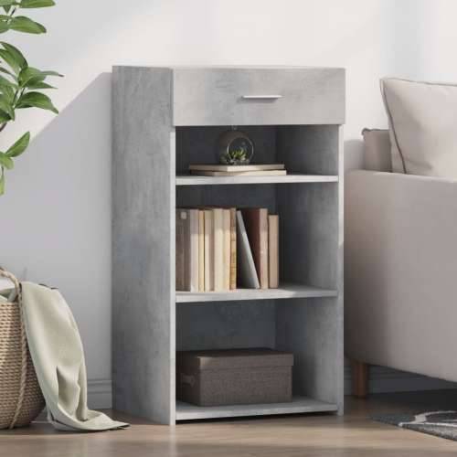 Komoda siva boja betona 50 x 42,5 x 93 cm od konstruiranog drva - Beton siva 1 Cijena