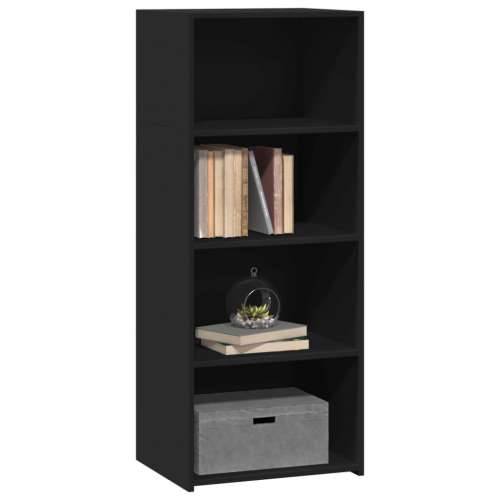 Visoka komoda crna 50 x 41 x 124 cm od konstruiranog drva - Crna 1 Cijena