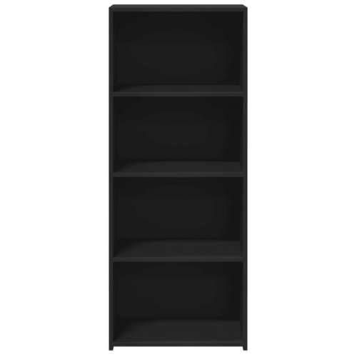 Visoka komoda crna 50 x 41 x 124 cm od konstruiranog drva - Crna 1 Cijena