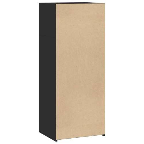 Visoka komoda crna 50 x 41 x 124 cm od konstruiranog drva - Crna 1 Cijena