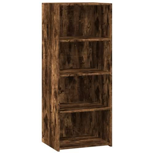 Visoka komoda boja hrasta 50 x 41 x 124 cm konstruirano drvo - Dimljeni hrast 1 Cijena