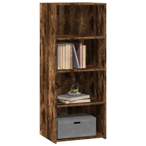 Visoka komoda boja hrasta 50 x 41 x 124 cm konstruirano drvo - Dimljeni hrast 1 Cijena