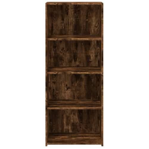 Visoka komoda boja hrasta 50 x 41 x 124 cm konstruirano drvo - Dimljeni hrast 1 Cijena