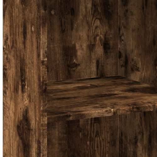 Visoka komoda boja hrasta 50 x 41 x 124 cm konstruirano drvo - Dimljeni hrast 1 Cijena