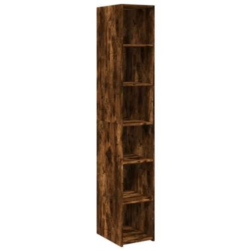 Visoka komoda boje hrasta 30x41x185 cm od konstruiranog drva - Dimljeni hrast 1 Cijena