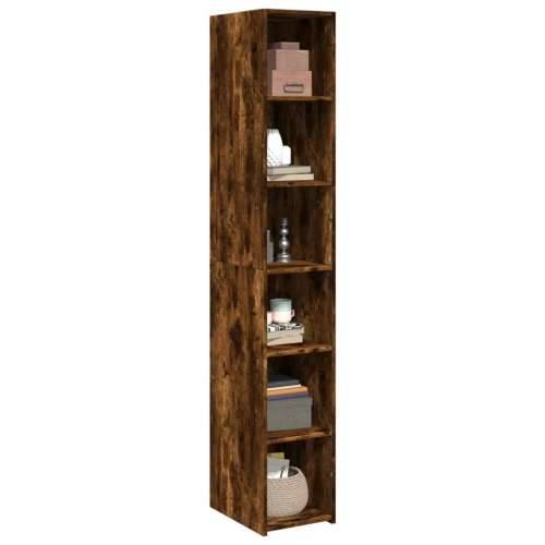 Visoka komoda boje hrasta 30x41x185 cm od konstruiranog drva - Dimljeni hrast 1 Cijena
