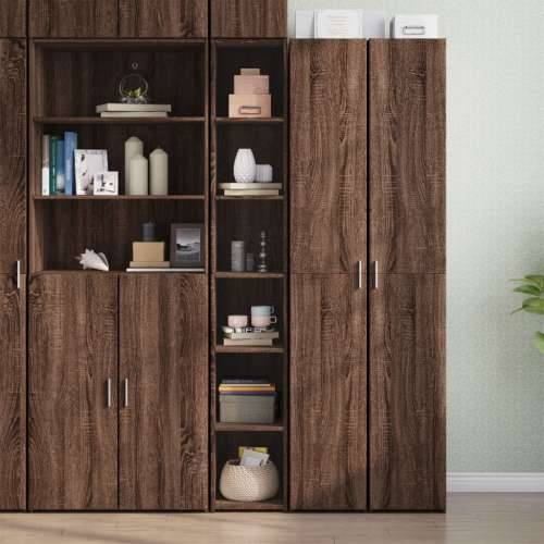 Visoka komoda boje hrasta 30x41x185 cm od konstruiranog drva - Smeđi hrast 1 Cijena